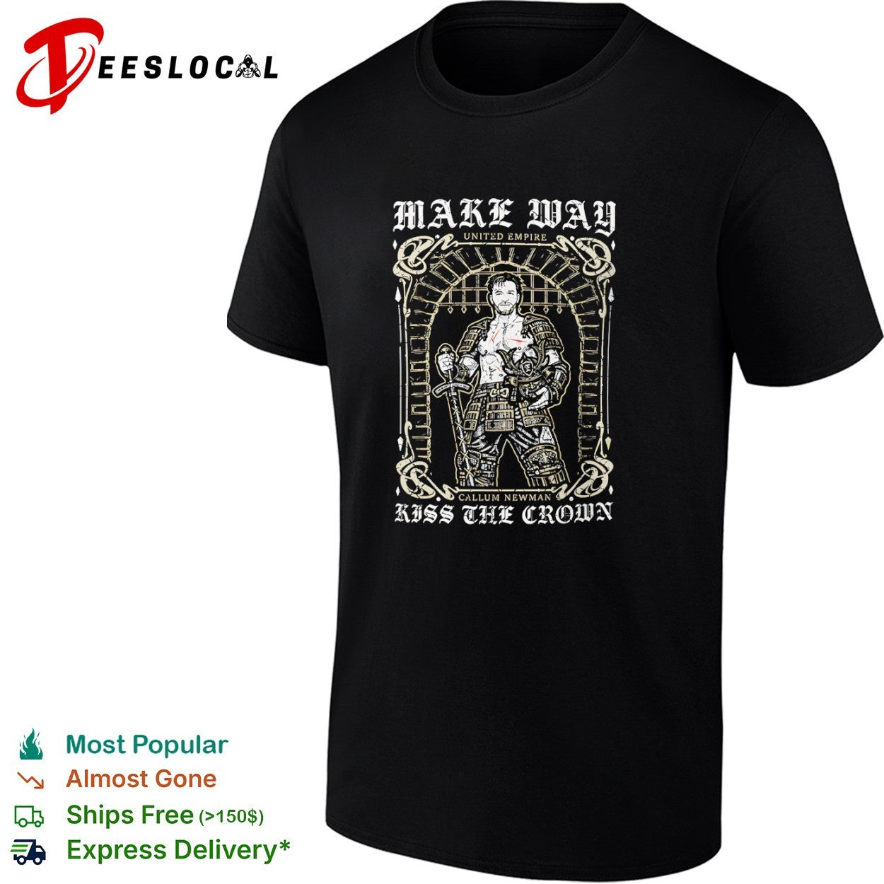 Will Ospreay United Empire Make Way Kiss the Crown Callum Newman wrestling shirt
