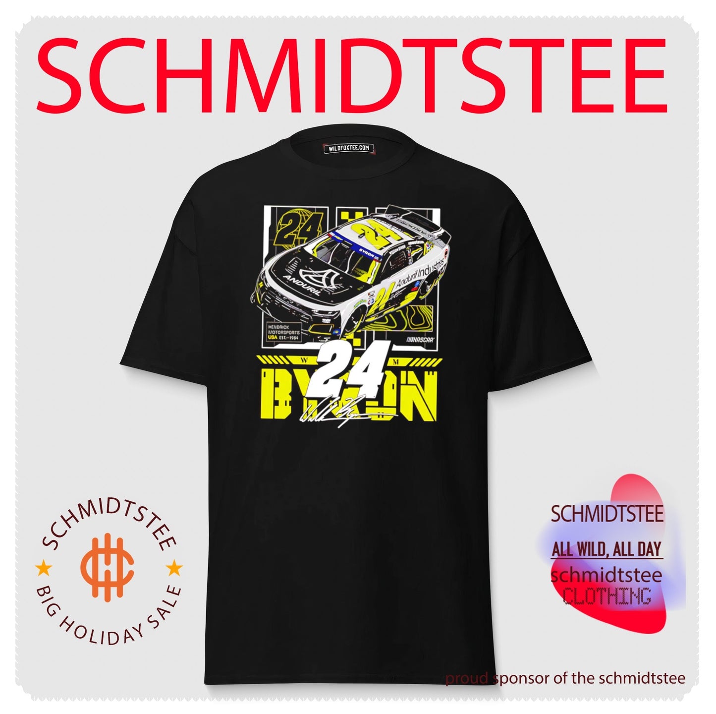 William Byron Hendrick Motorsports 24 Anduril Industries shirt