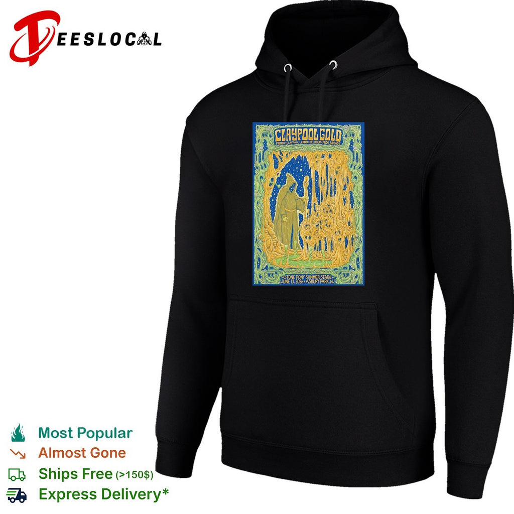 Wizard figure ornate forest Stone Pony Summer Stage Asbury Park concert poster art shirt