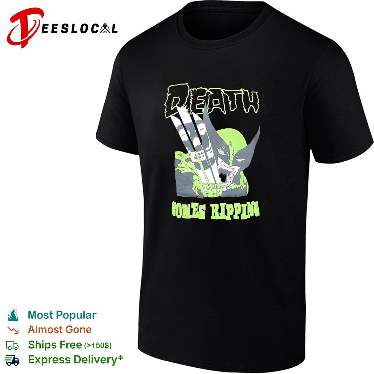 Wolverine Marvel Comics Death Comes Ripping shirt