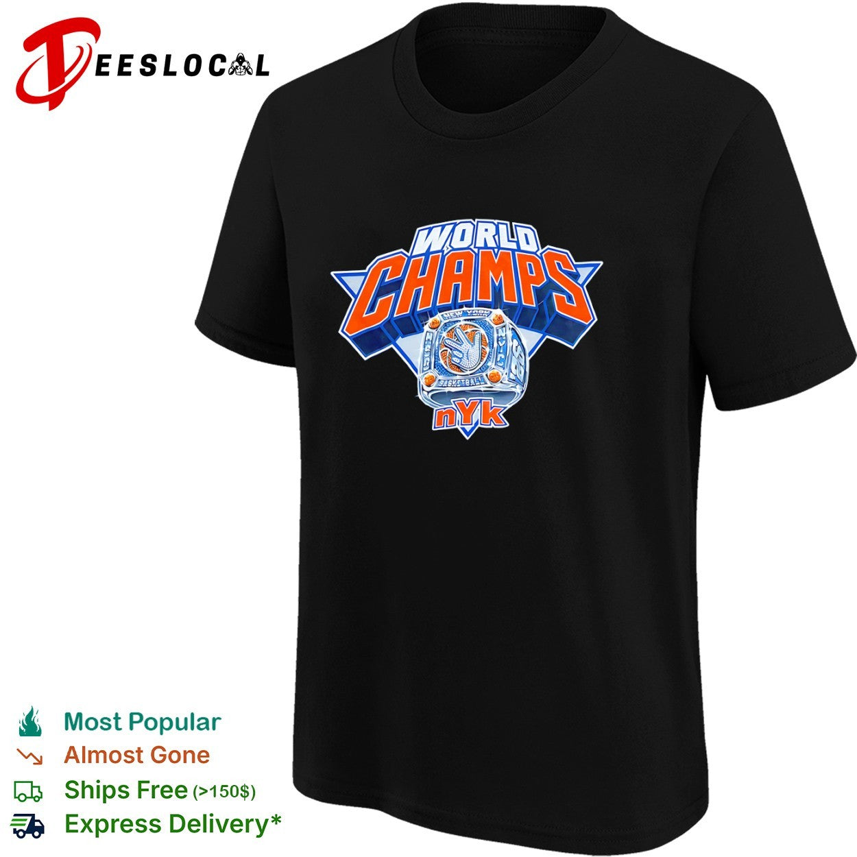 World Champs New York Knicks Basketball Ring shirt
