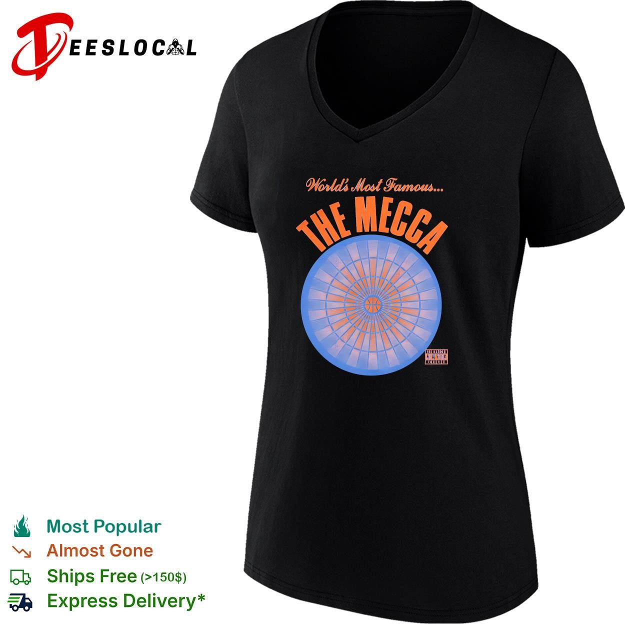 World’s most famous The Mecca Madison Square Garden New York Knicks blue shirt