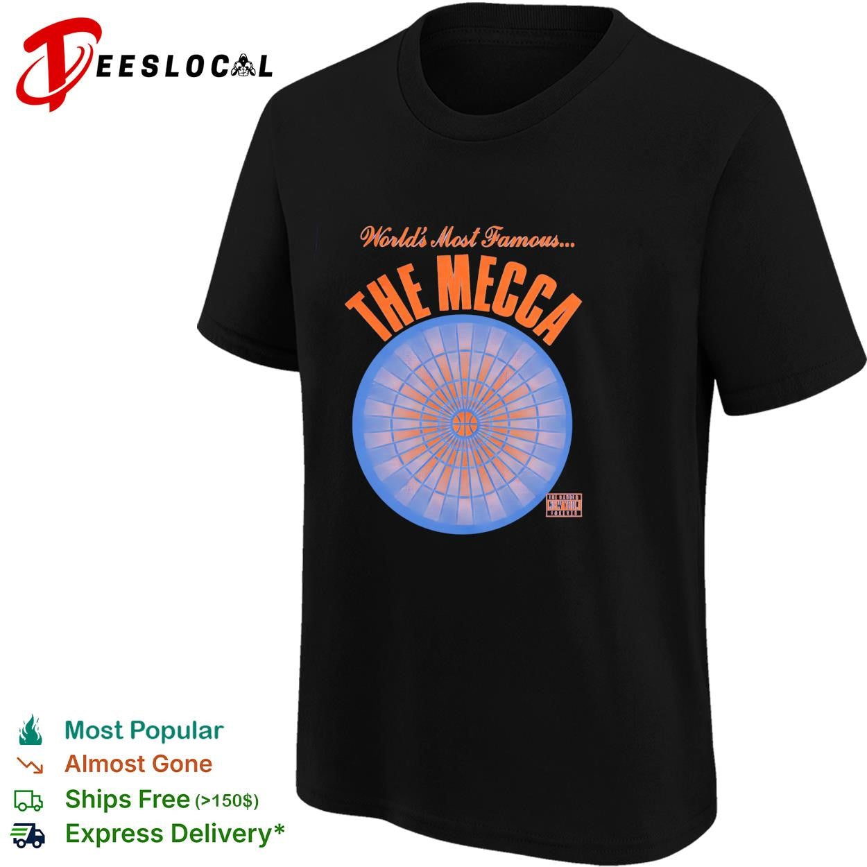 World’s most famous The Mecca Madison Square Garden New York Knicks blue shirt