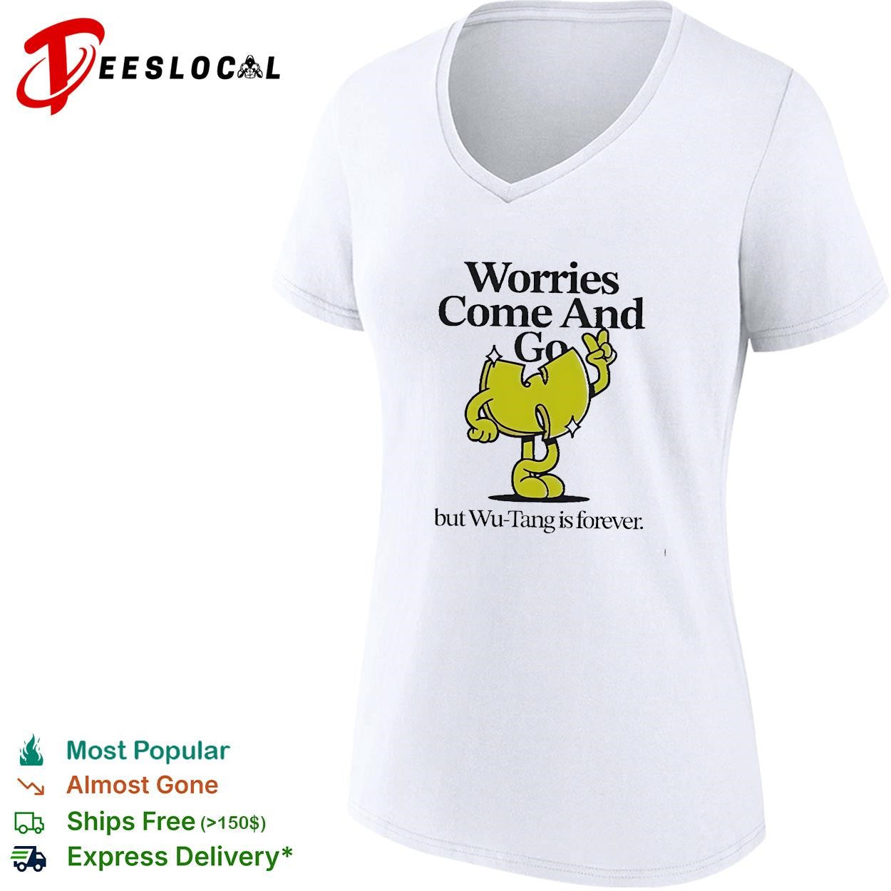 Worries come and go but Wu-Tang is forever cartoon character funny shirt