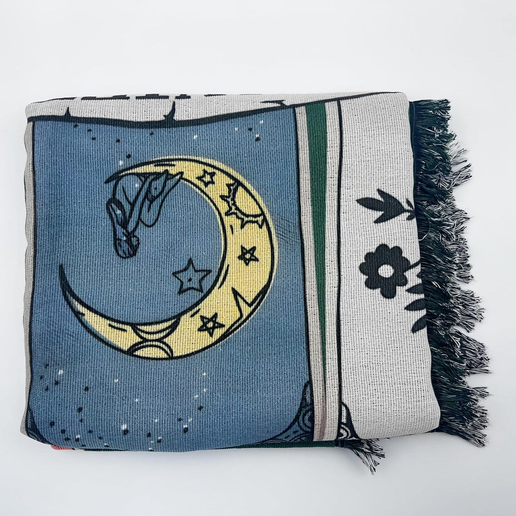 Lil Uzi Vert Woven Tapestry Throw Blanket with Fringe
