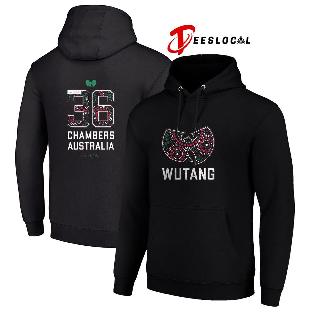Wu Tang Chambers Australia 25 years logo shirt