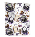 Personalized Court Reporter Blanket, Court Reporter Gift, Custom Name Stenographer Blanket, Legal Transcription Gift, Courtroom Reporter Throw