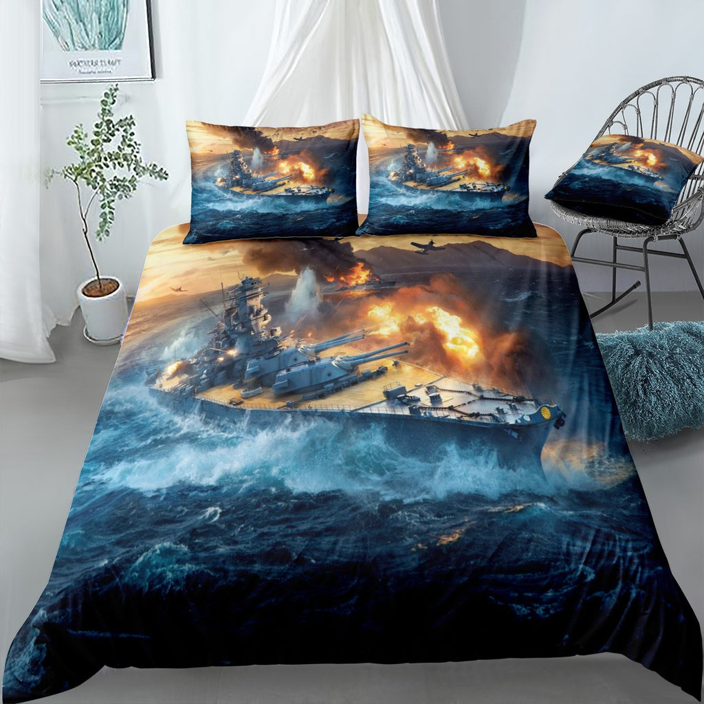 Yamato Battleship Bedding Set (Duvet Cover & Pillow Shams)