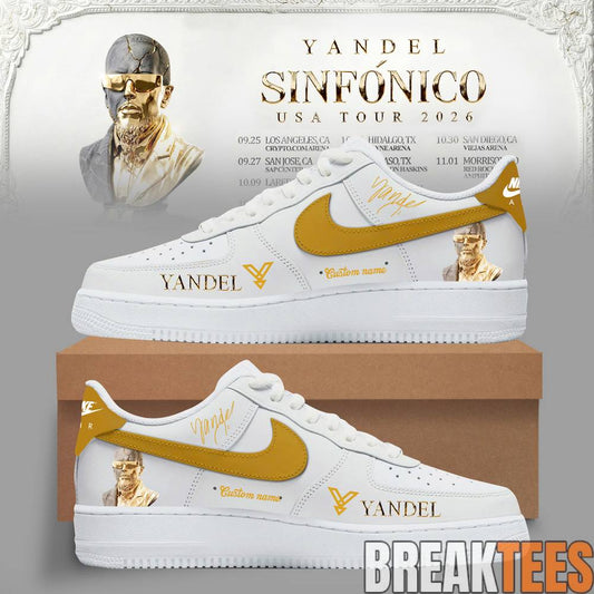 Yandel Sinfonico USA Tour 2026 Edition Custom Air Force 1 Sneaker