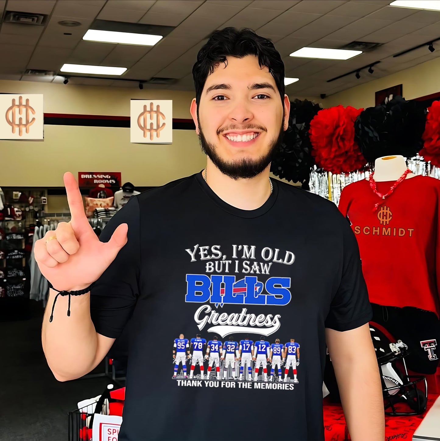 Yes I’m old but I saw Buffalo Bills greatness thank you for the memories shirt