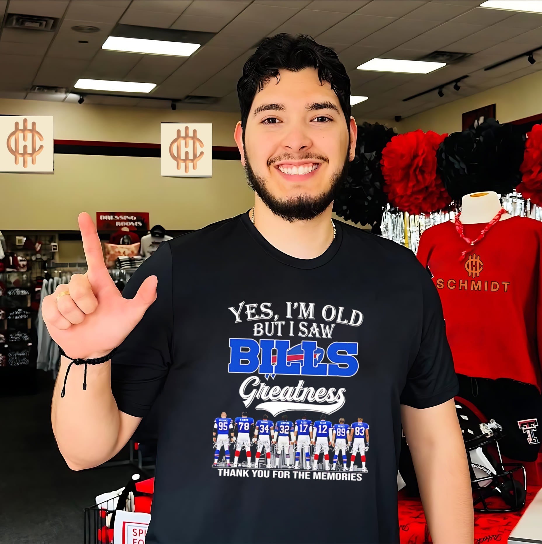 Yes I’m old but I saw Buffalo Bills greatness thank you for the memories shirt