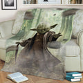 Yoda Fleece Throw Blanket