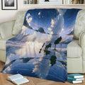 Your lie in April Fleece Throw Blanket