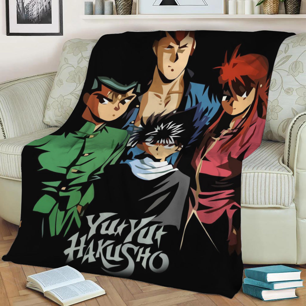 Yu Yu Hakusho Rhapsody Fleece Throw Blanket