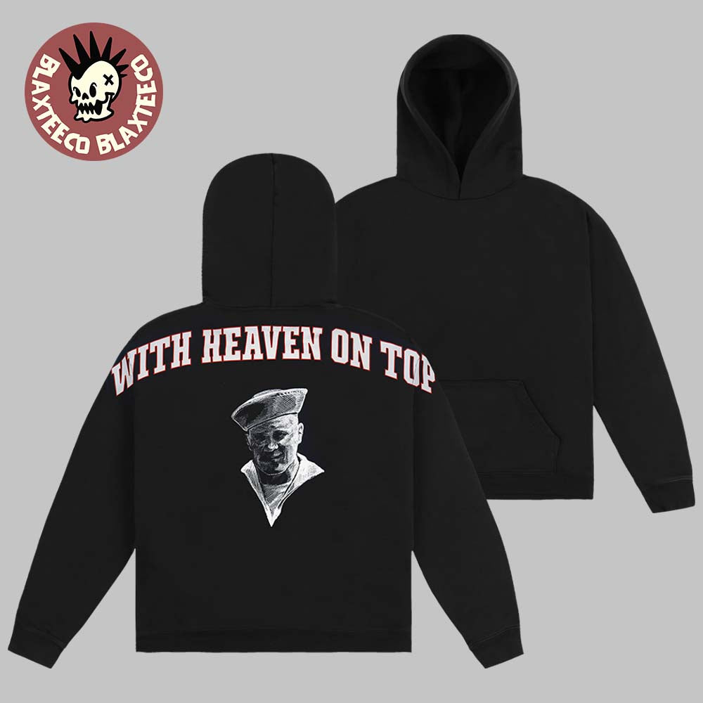Zach Bryan With Heaven On Top Tour 2026 Merch Black Hoodie