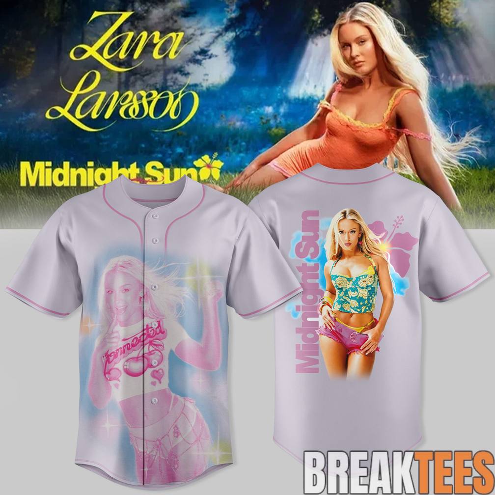 Zara Larsson Midnight Sun Tour 2026 Baseball Jersey