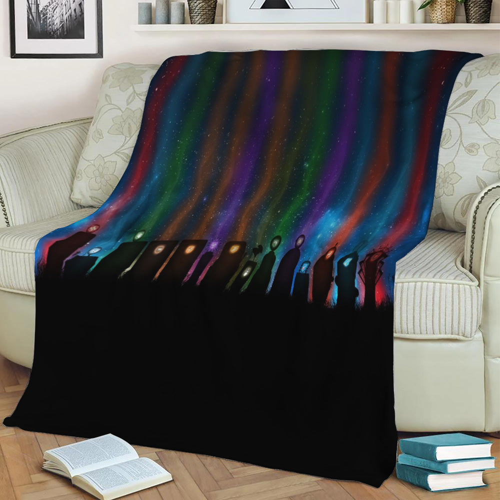 Zombie Perk Machines Fleece Throw Blanket