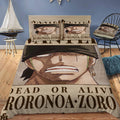 Zoro Bounty Wanted Poster Bedding Set (Duvet Cover & Pillow Shams)