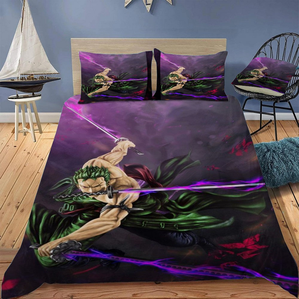 Zoro three swords Bedding Set (Duvet Cover & Pillow Shams)