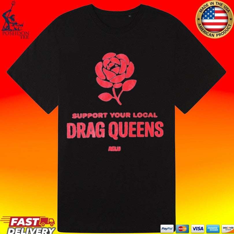 Aclu Support Your Local Drag Queens Muscle T-shirt