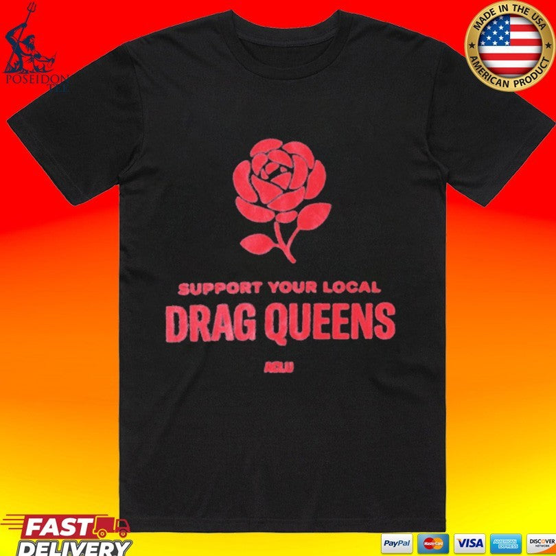 Aclu Support Your Local Drag Queens Muscle T-shirt