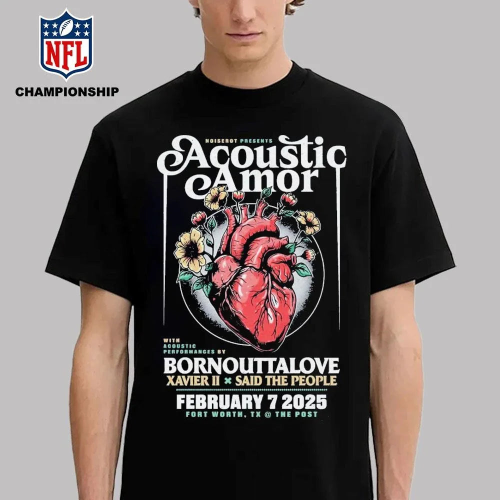 Acoustic Amor Fort Worth TX Feb 7 2026 Poster Shirt