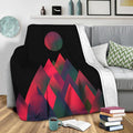 Dark Peaks Fleece Throw Blanket