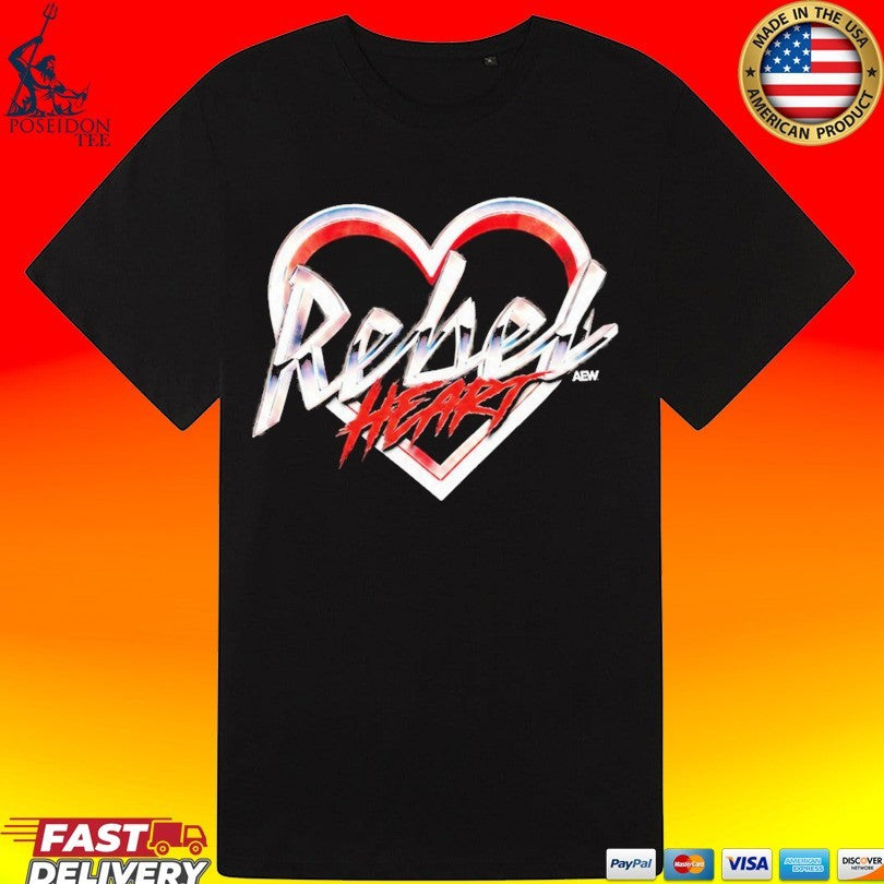 Aew Rebel Heart Als T-shirt