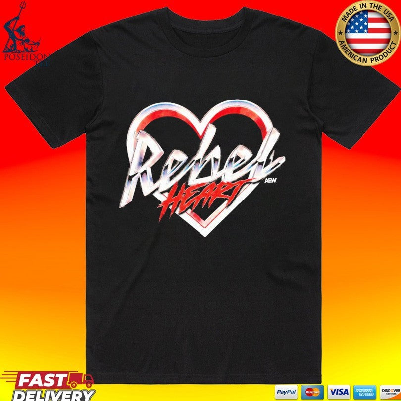 Aew Rebel Heart Als T-shirt