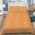 Skulls Orange Bedding Set (Duvet Cover & Pillow Shams)