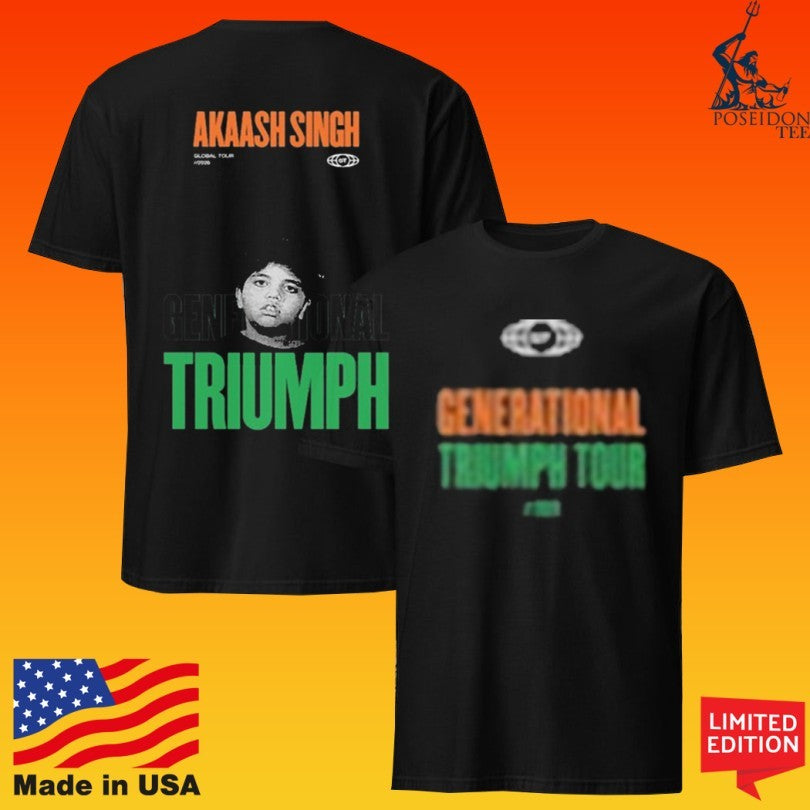Akaash Singh Triumph Tour Young Ak T-shirt
