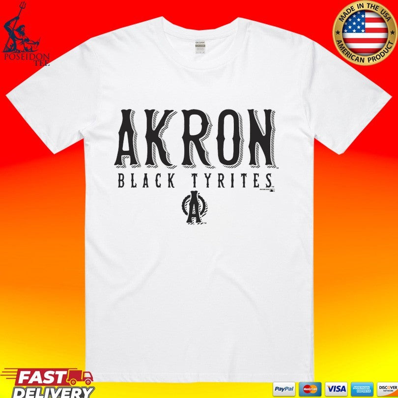 Akron Rubberducks Black Tyrites T-shirt