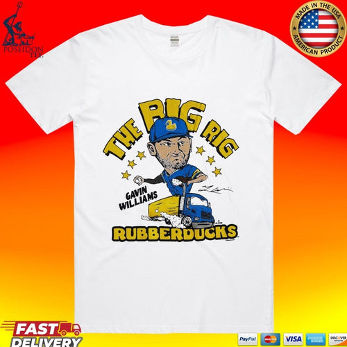 Akron Rubberducks The Big Rig Gavin Williams T-shirt