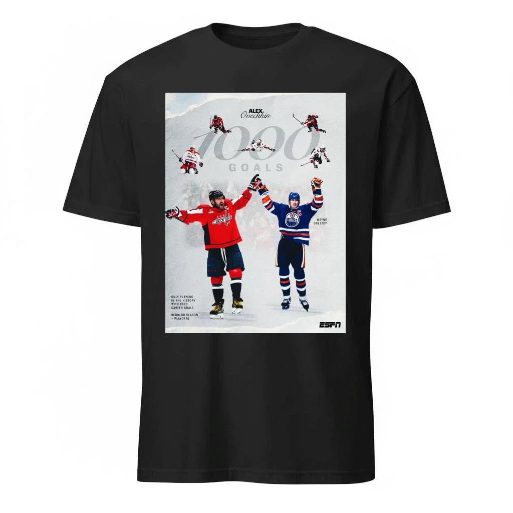 Alex Ovechkin Joins Wayne Gretzky As The Only Players NHL History 1000 Career Goals Shirt