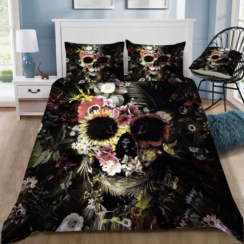 Garden Skull Bedding Set (Duvet Cover & Pillow Shams)