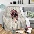 New Skull Light Fleece Throw Blanket