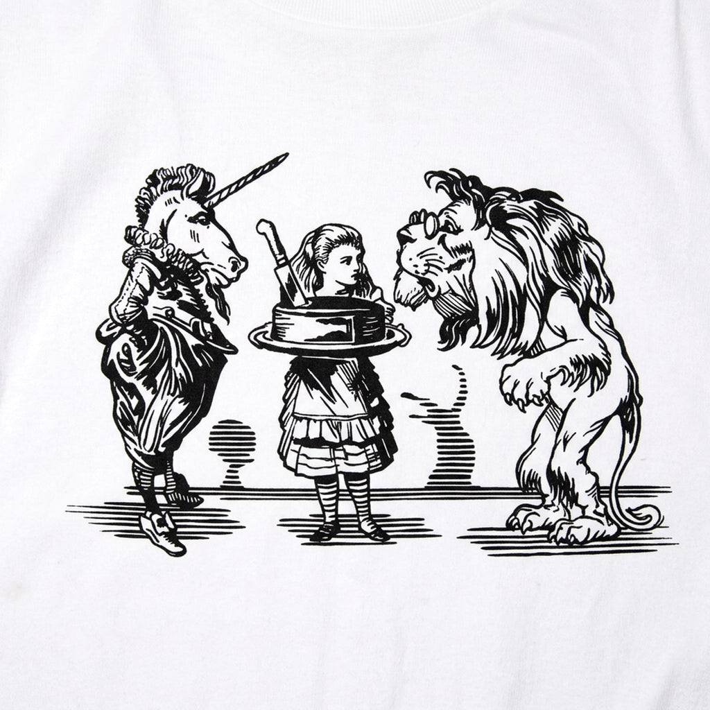 Alice And Unicorn With Lion