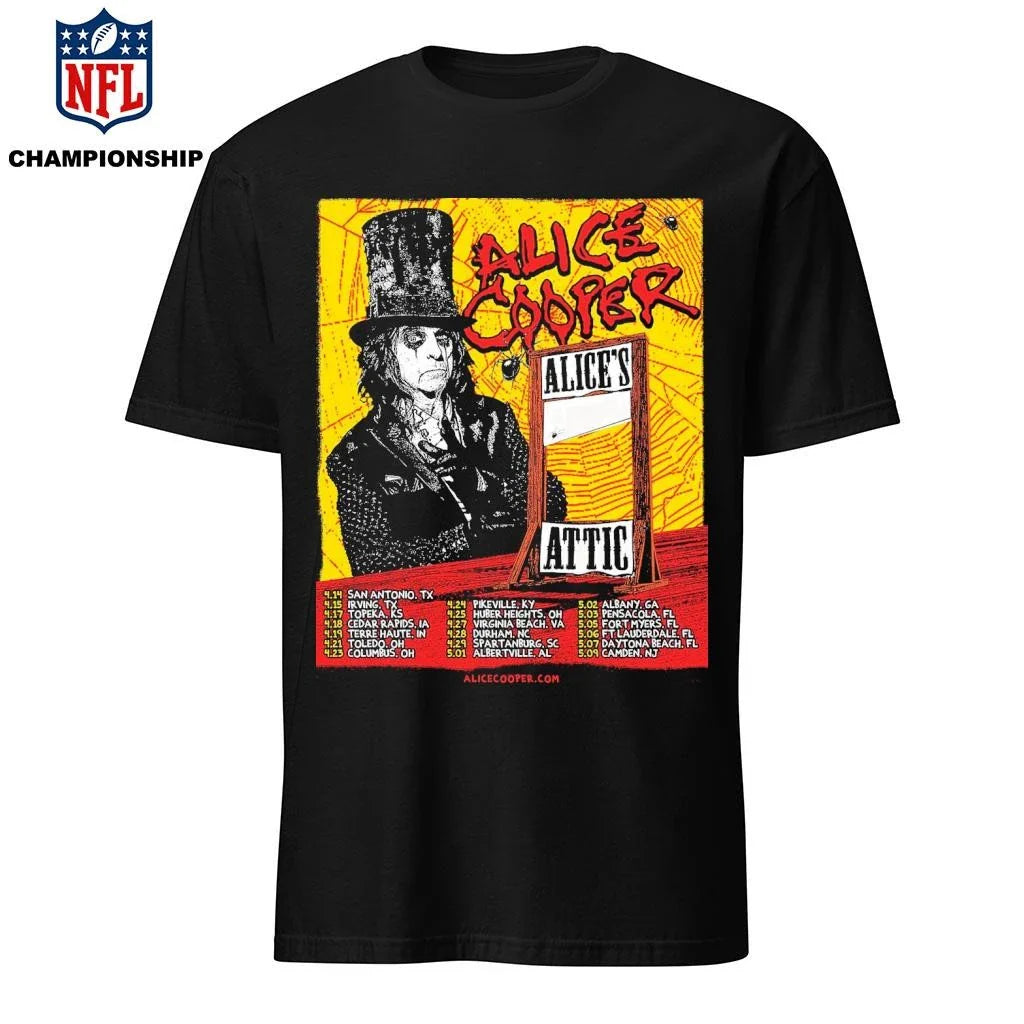 Alice Cooper 2026 Alice’s Attic Tour Dates Shirt