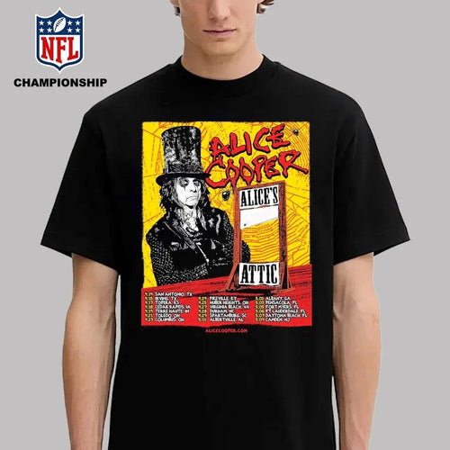 Alice Cooper 2026 Alice’s Attic Tour Dates Shirt