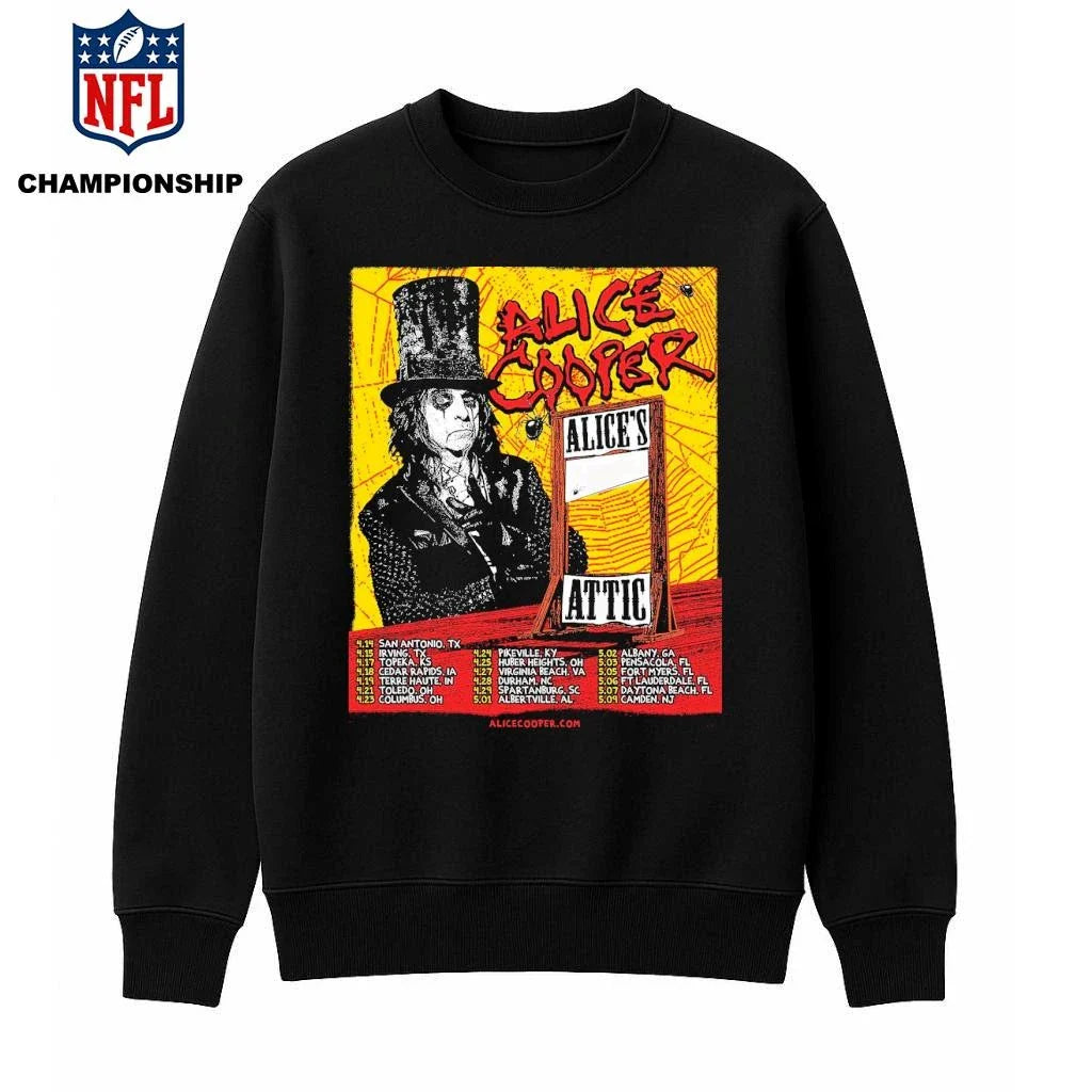 Alice Cooper 2026 Alice’s Attic Tour Dates Shirt