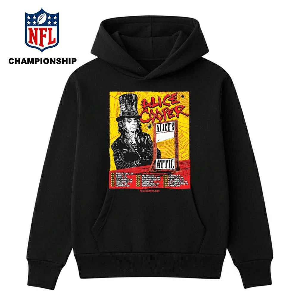 Alice Cooper 2026 Alice’s Attic Tour Dates Shirt