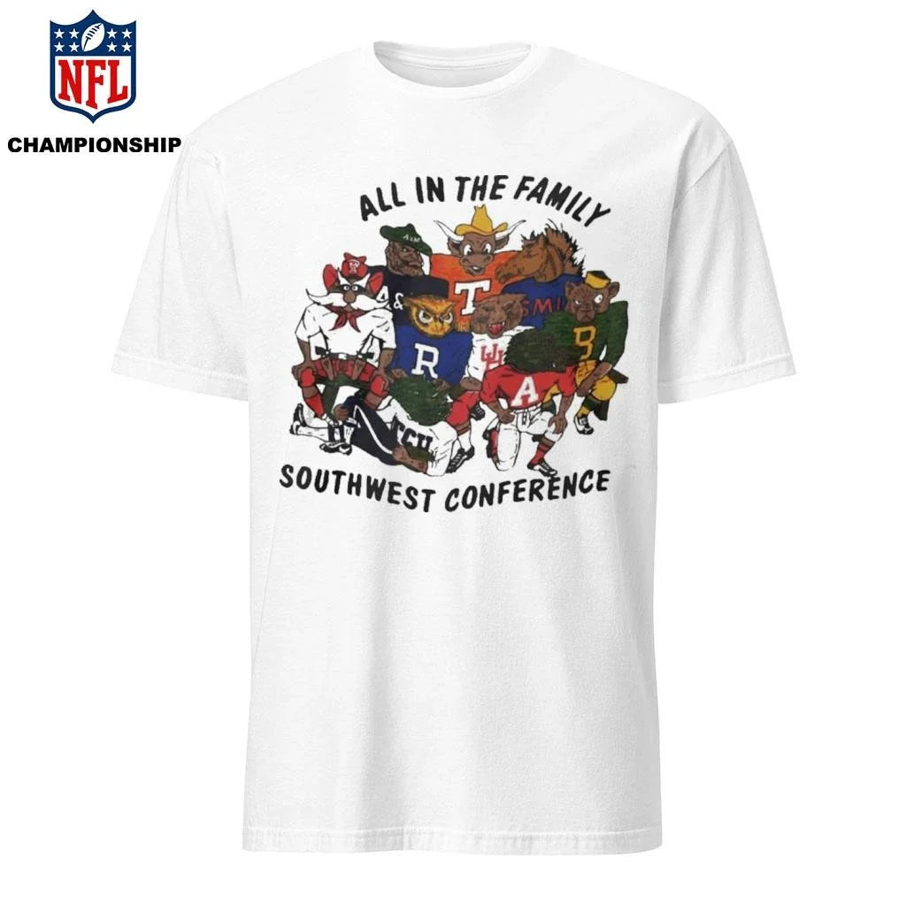All In The Family Southwest Conference Mascot Shirt