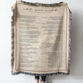 all too well 10 minute Woven Tapestry Throw Blanket with Fringe