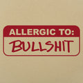 Allergic To Bullshit Warning Label