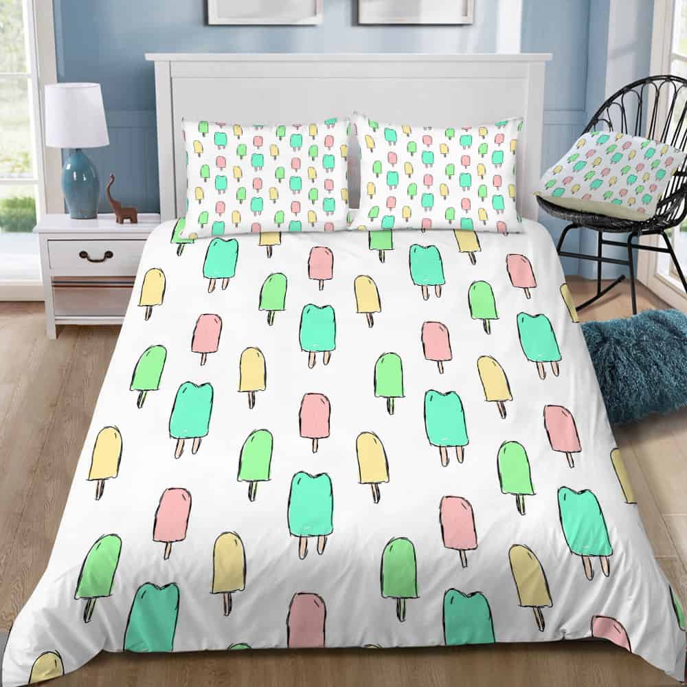 Bright Popsicle Bedding Set (Duvet Cover & Pillow Shams)