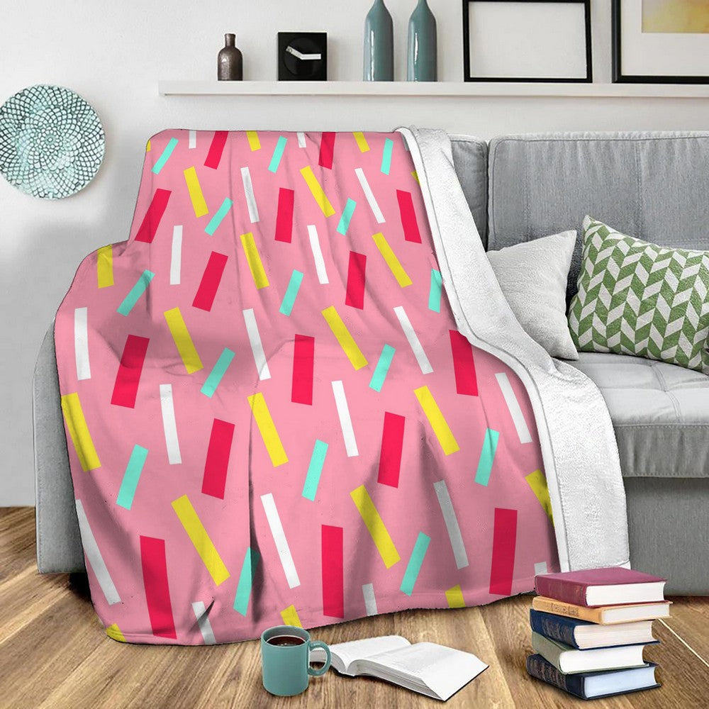 Confetti Party Fleece Throw Blanket