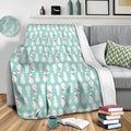 Cute Snowmen Fleece Throw Blanket
