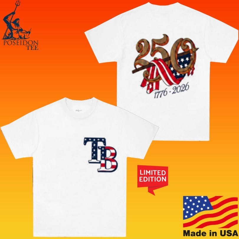America 250 Years 1776 2026 Rays T-shirt