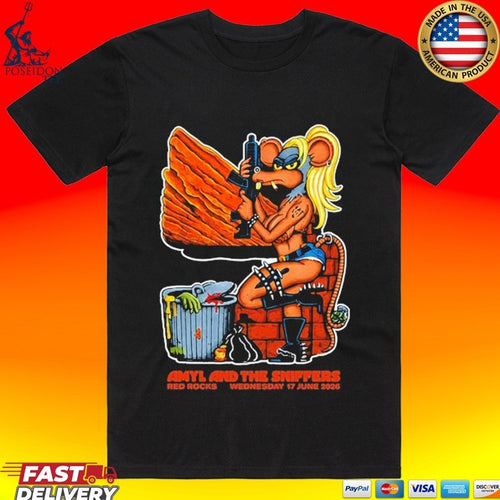 Amyl And The Sniffers 06.17.2026 Red Rocks Morrison Co T-shirt