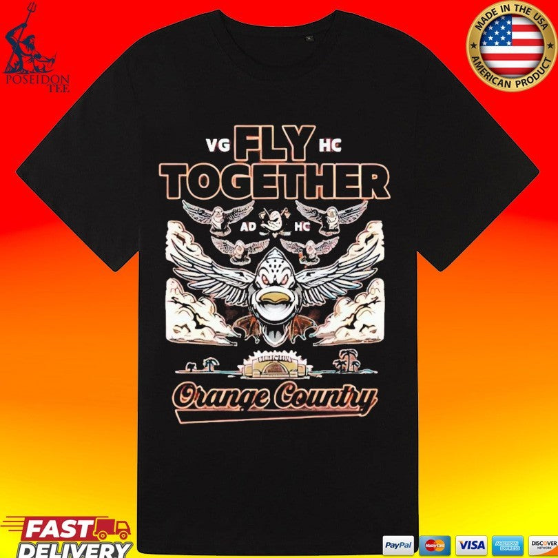 Anaheim Ducks Fly Together Formation Orange County 2026 T-shirt